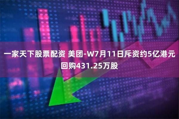 一家天下股票配资 美团-W7月11日斥资约5亿港元回购431.25万股